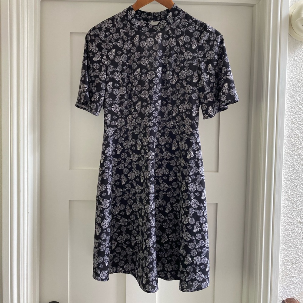 Black and white boho style dress